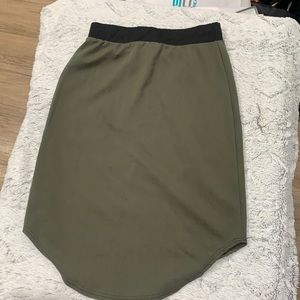 Green skirt